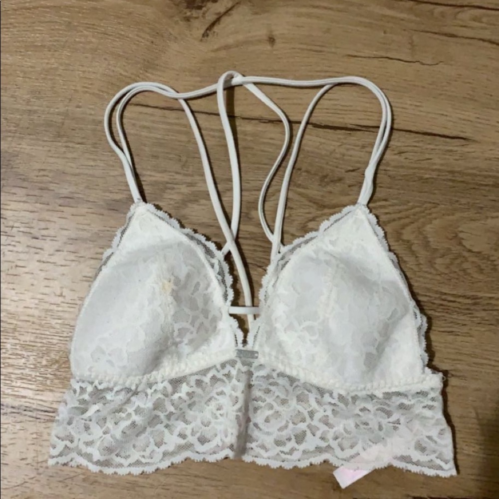 White Victoria Secret bralette